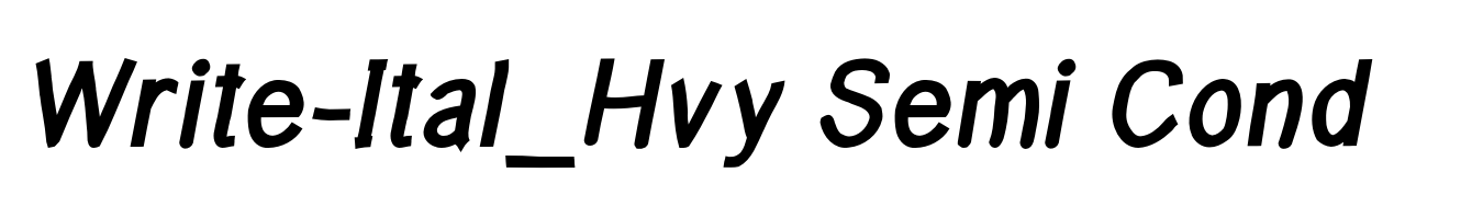 Write-Ital_Hvy Semi Cond